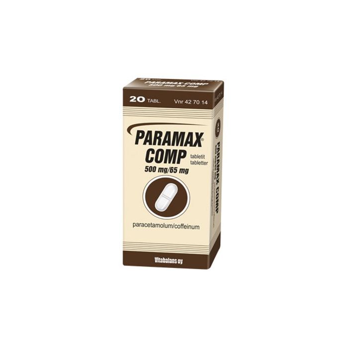 PARAMAX COMP tabletti 500/65 mg 20 fol kuva 2
