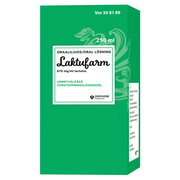 LAKTUFARM oraaliliuos 670 mg/ml 250 ml