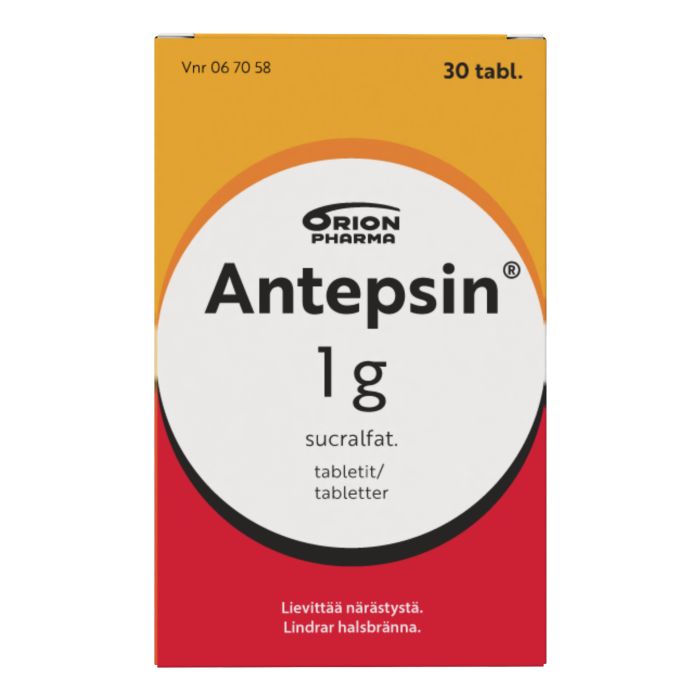 ANTEPSIN tabletti 1 g 30 fol