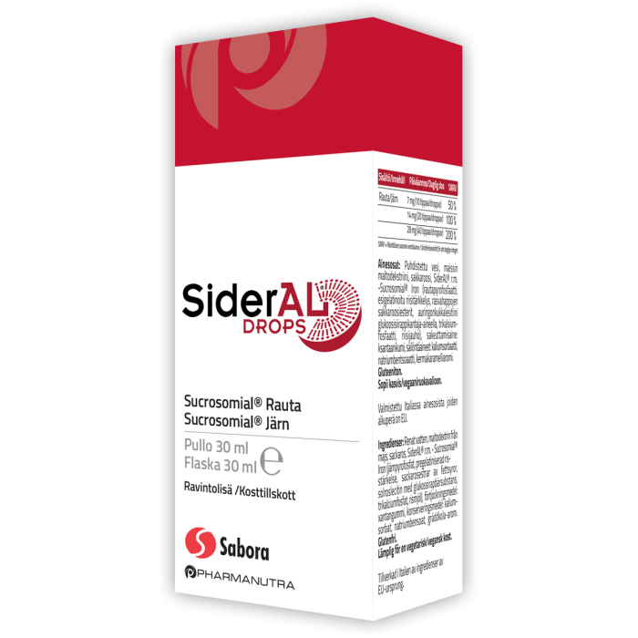 SiderAL Drops Sukrosomiaalinen Rauta 30 ml kuva 5