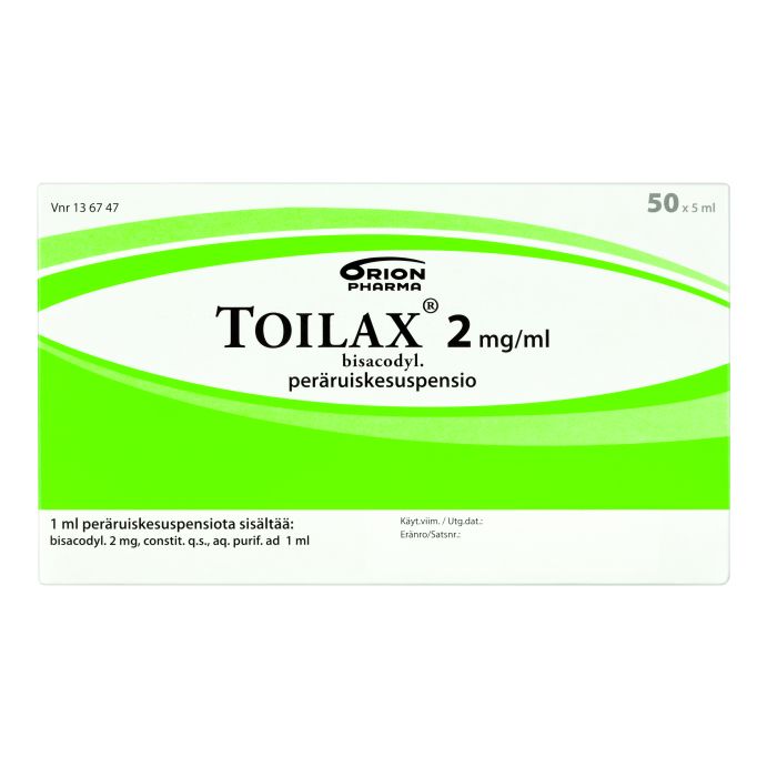TOILAX peräruiskesuspensio 2 mg/ml 50 x 5 ml kuva 2