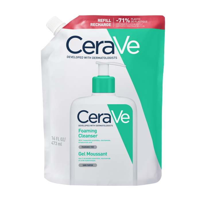 CeraVe Foaming Cleanser täyttöpakkaus 473 ml kuva 2