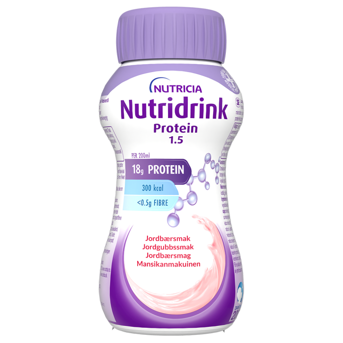 Nutridrink protein mansikka 4x200 ml kuva 2