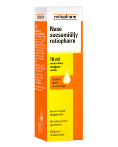 Naso seesamiöljy ratiopharm spray 10 ml