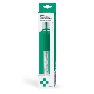 Apteq kuumemittari ravistuskotelolla 1 kpl