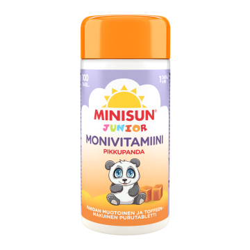 Minisun Monivitamiini Toffee Pikkupanda 100 kpl