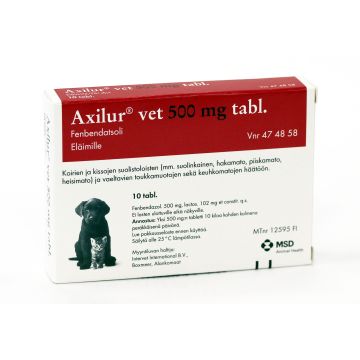 AXILUR VET tabletti 500 mg 10 fol