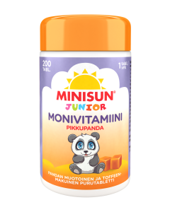 Minisun Monivitamiini Toffee Pikkupanda 200 kpl
