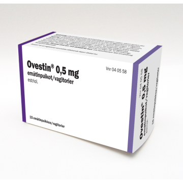 OVESTIN emätinpuikko 0,5 mg 15 fol
