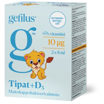 Gefilus Tippa+D3 2x8 ml