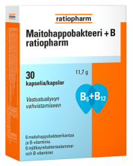 Maitohappobakteeri + B ratiopharm 30 kaps