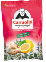 Carmolis Inkivääri Kurkkukaramelli