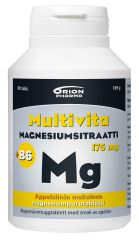 MULTIVITA MAGN.SITR.+B6 APPELSIINI 80 PURUTABL