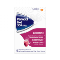 PANADOL HOT 500 mg jauhe oraaliliuosta varten 12 kpl